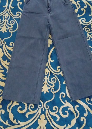 Kadın Geniş Kesim Midi Kot Pantolon - Görsel 2