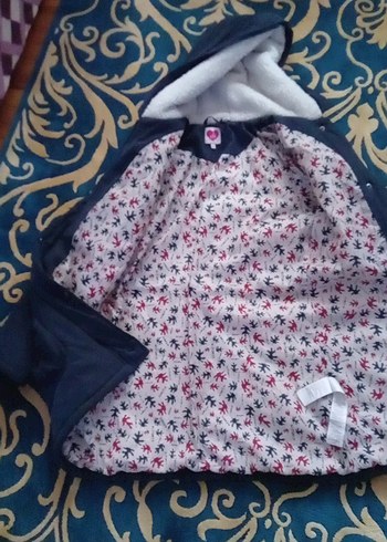 Düğmeli Uzun Lacivert Ceket - Görsel 2