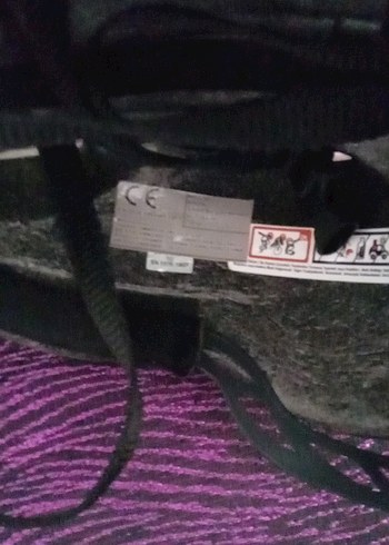 Renkli Baskılı Mor Motosiklet Kaskı - Görsel 3