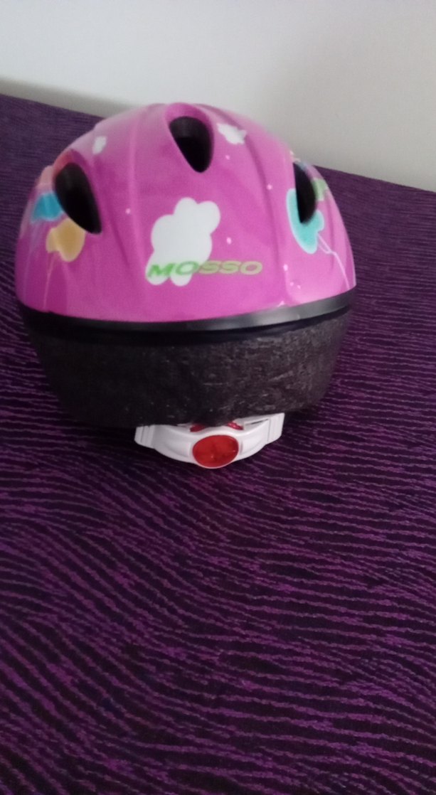 Renkli Baskılı Mor Motosiklet Kaskı - Görsel 2