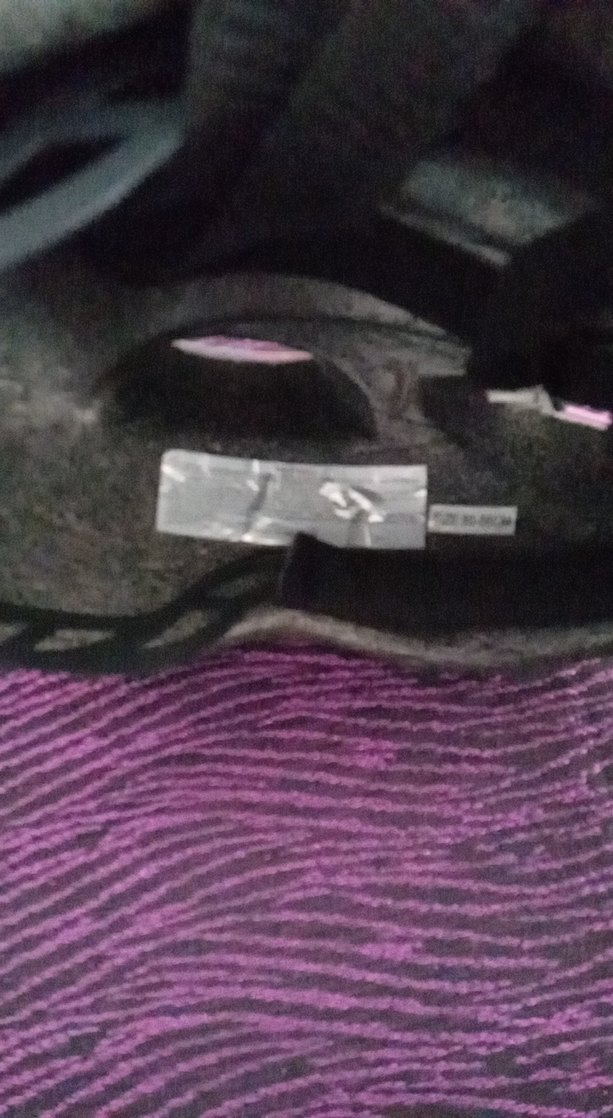 Renkli Baskılı Mor Motosiklet Kaskı - Görsel 4