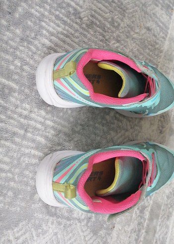 Kız Çocuk Turkuaz Bağcıklı orijinal Sneaker - Görsel 2