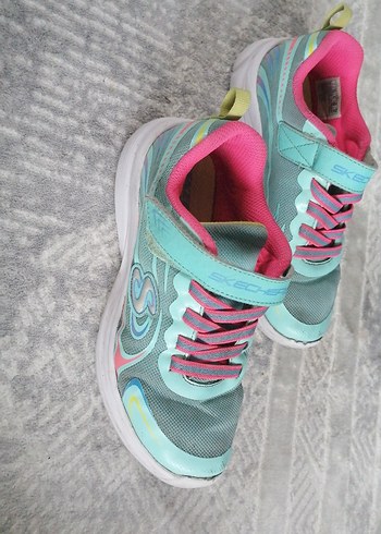 Kız Çocuk Turkuaz Bağcıklı orijinal Sneaker - Görsel 5