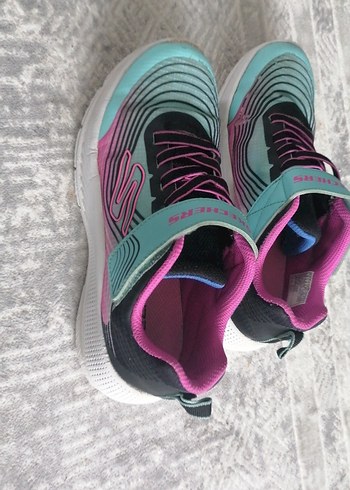 Kız Çocuk Renkli Bağcıklı orijinal Sneaker - Görsel 2