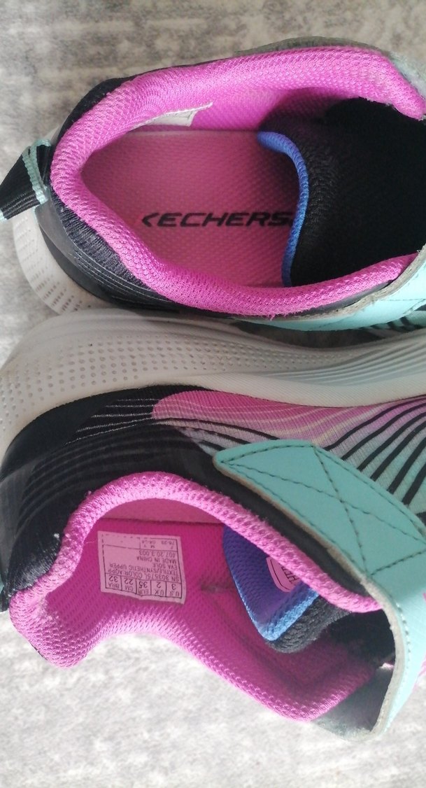 Kız Çocuk Renkli Bağcıklı orijinal Sneaker - Görsel 4