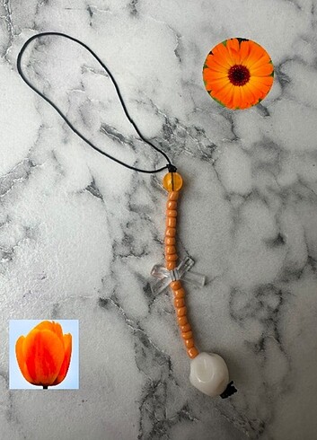 1 adet turuncu charm