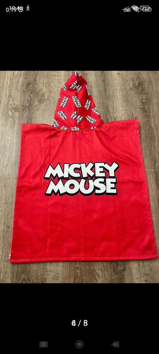 Mickey Mouse Baskılı Erkek Çocuk Bornoz - Görsel 3