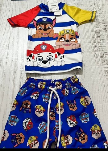 Renkli Baskılı Erkek Çocuk Mayo Takımı - Görsel 2