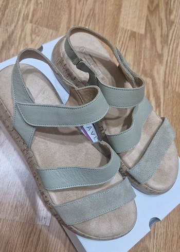 Su Yeşili Kadın Sandalet - Görsel 3