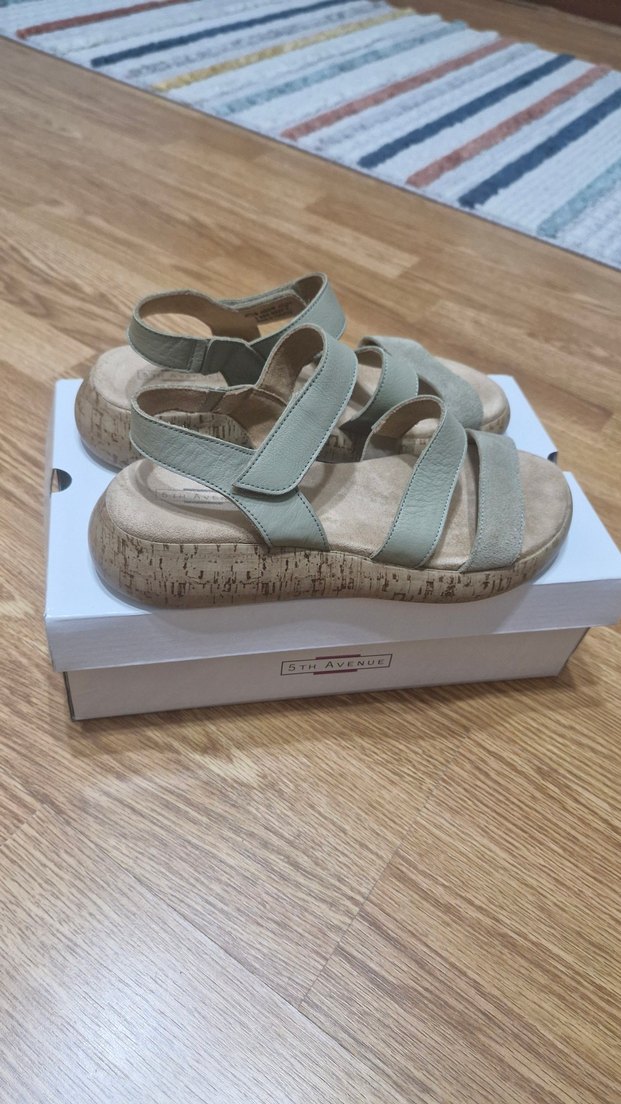 Su Yeşili Kadın Sandalet - Görsel 4