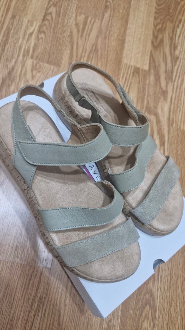 Su Yeşili Kadın Sandalet - Görsel 3