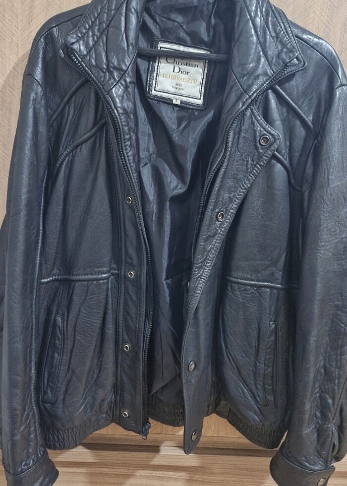 Christian Dior Vintage deri ceket - Görsel 2