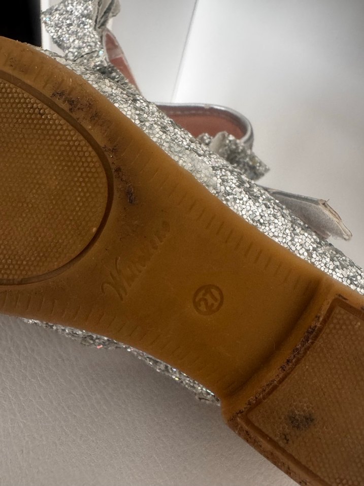 Kızlar için Gri Simli Babet - Görsel 4