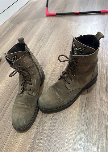 Derimod Derimod Süet Kürklü Kadın Botu