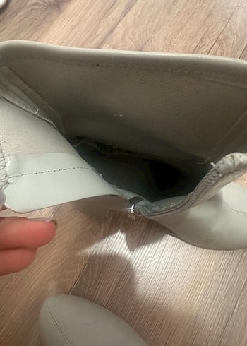 Bershka Bershka Deri Kadın kalın Topuklu Bot