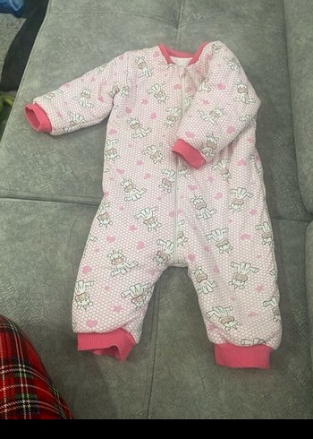 Kız Bebek Pembe Fermuarlı uyku Tulumu 1.6 tog