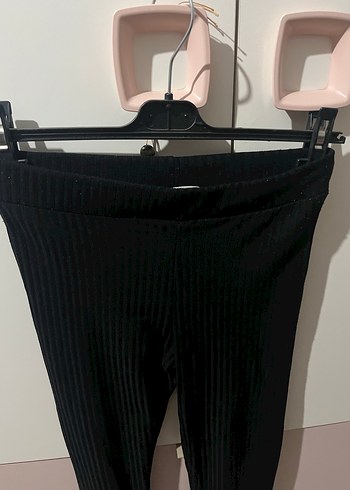 Dikişli Siyah Kadın Fitilli Pantolon - Görsel 3