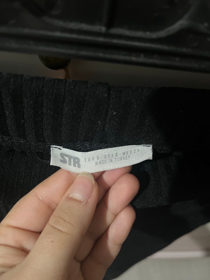 Dikişli Siyah Kadın Fitilli Pantolon - Görsel 2