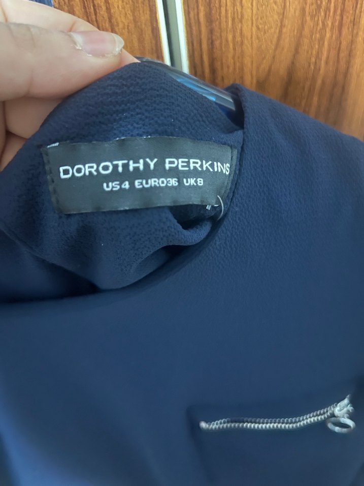 Uzun Kollu Koyu Mavi Kadın Bluz - Görsel 4