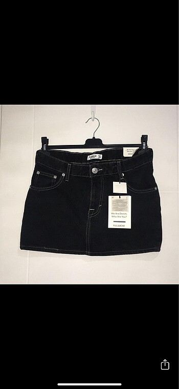 Pull&Bear Siyah Kot Etek