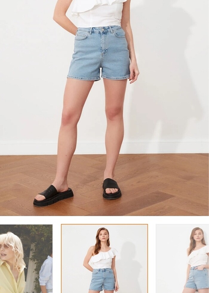 Kot şort - Görsel 4