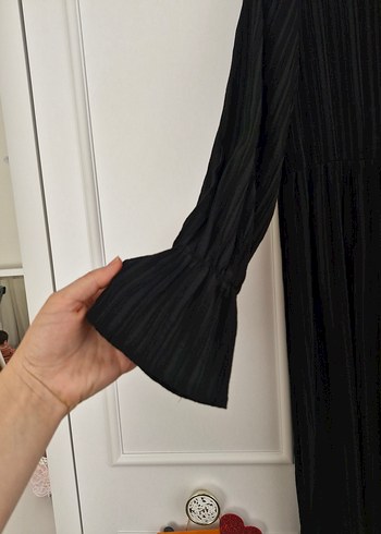 Uzun Siyah  Kadın Elbise - Görsel 3