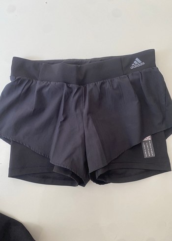 38 Beden Siyah Adidas Mini Spor Şort