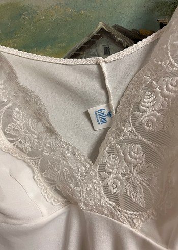 Uzun Beyaz Bohem Nakışlı Kadın Sabahlık kısa ve uzun gecelik - Görsel 9