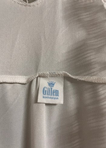 Uzun Beyaz Bohem Nakışlı Kadın Sabahlık kısa ve uzun gecelik - Görsel 3