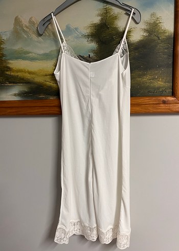 Uzun Beyaz Bohem Nakışlı Kadın Sabahlık kısa ve uzun gecelik - Görsel 8