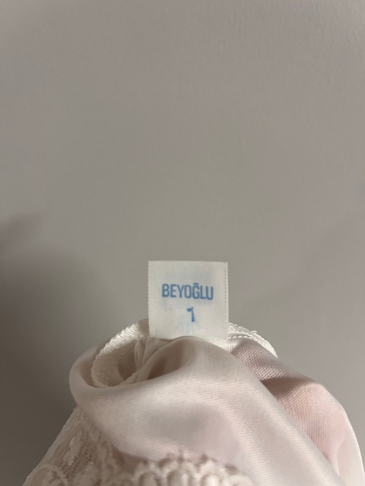 Uzun Beyaz Bohem Nakışlı Kadın Sabahlık kısa ve uzun gecelik - Görsel 5