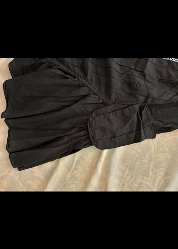 Boncuk İşlemeli Siyah Uzun Askılı vintage Elbise - Görsel 3