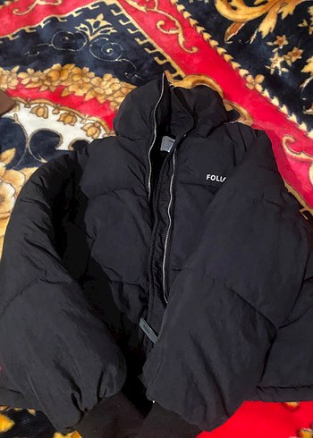 Siyah Fermuarlı Kadın Streetwear Mont - Görsel 2