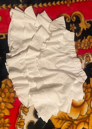 Viral la sarta Beyaz Keten Volanlı Mini Etek - Görsel 3