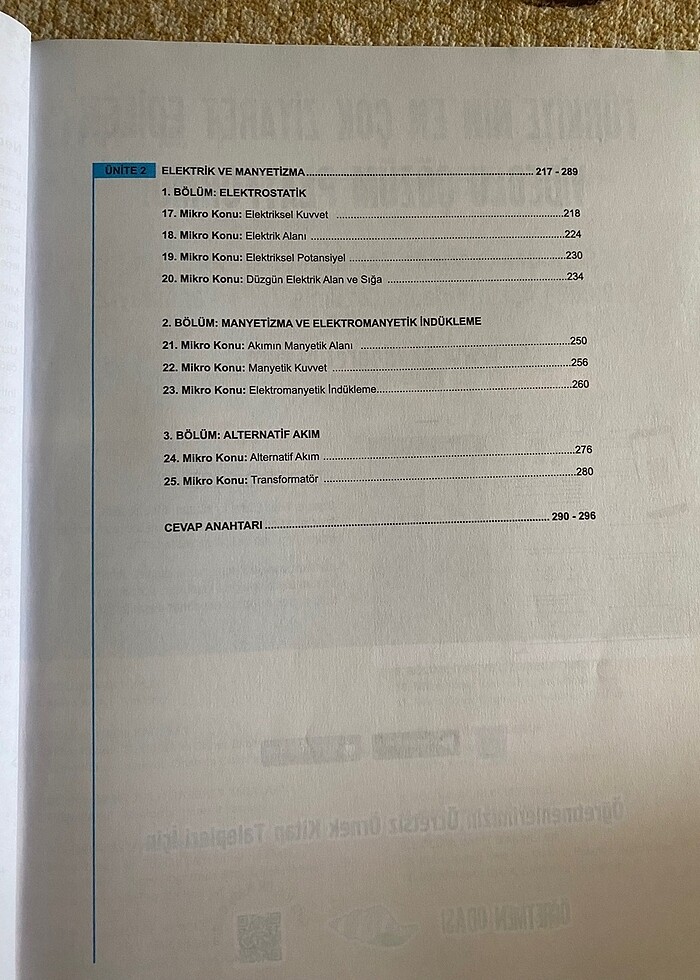 Okyanus yayınları 11. Sınıf fizik soru bankası - Görsel 4