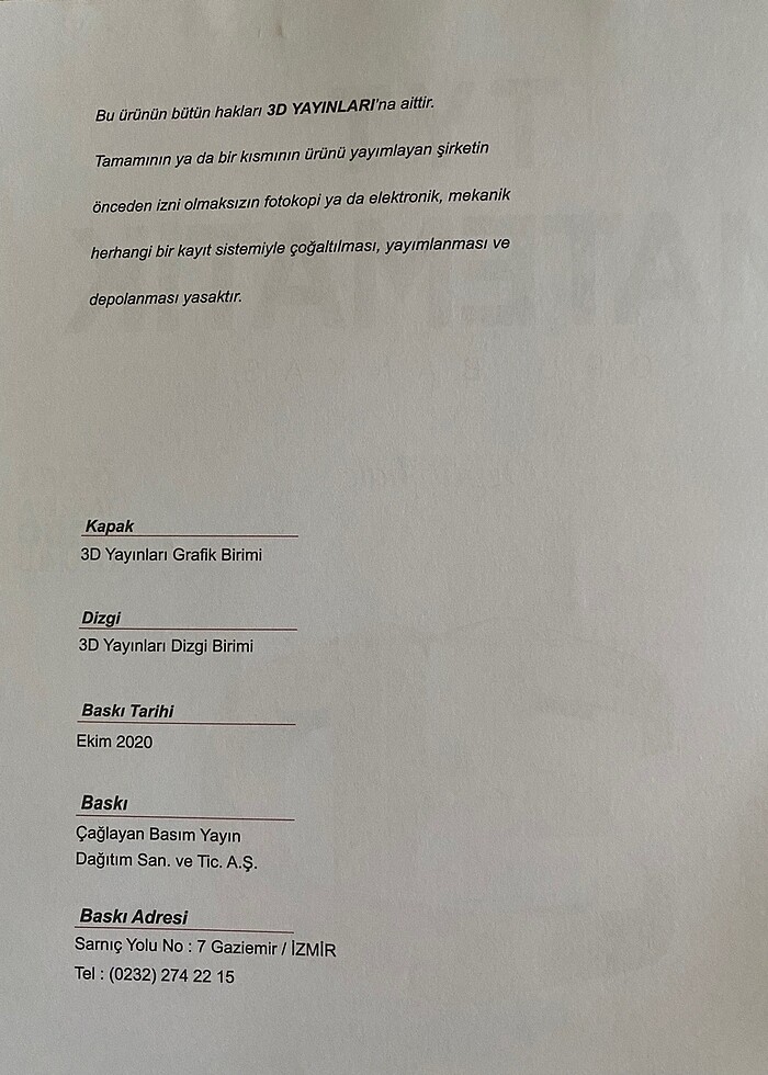 3D yayınları tyt matematik soru bankası - Görsel 2