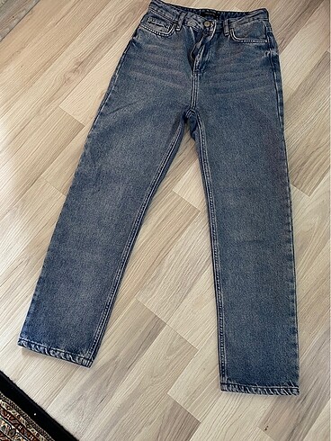 34 Beden lacivert Renk Mom jean