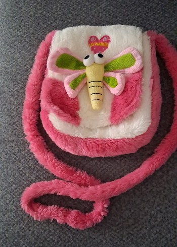 Pembe çocuk çantası