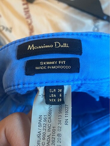 m Beden mavi Renk massimo dutti mavi pantolon kot