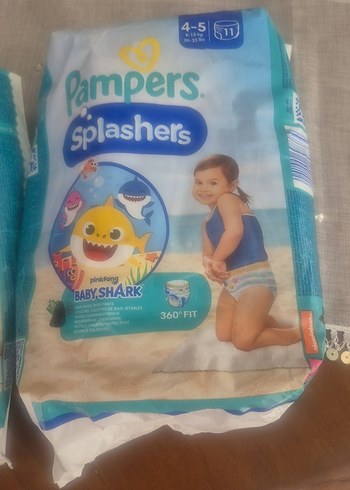 Pampers Splashers Bebek Bezi Mavi Pastel 4-5 Beden