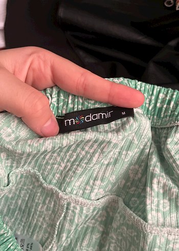 Piliseli Midi Bohem Yeşil Etek - Görsel 4