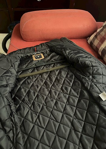 Kadın Siyah Kemerli Midi Mont - Görsel 5