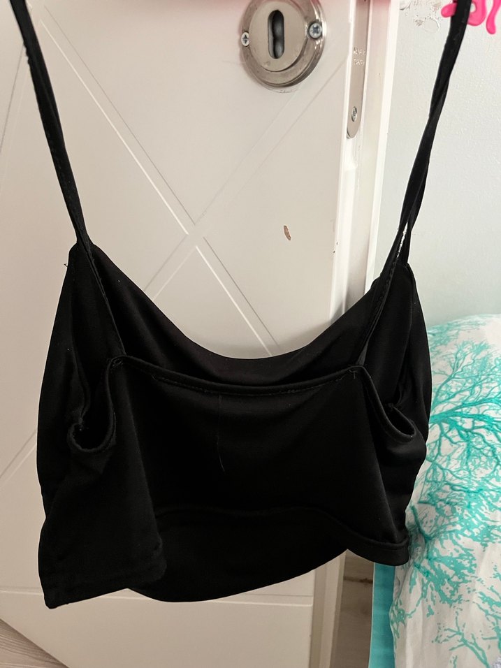 Siyah Drapeli Gösterişli Kadın Büstiyer - Görsel 3