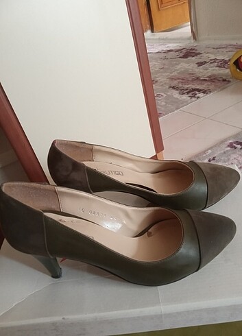 39 Beden haki Renk Butigo haki stiletto 