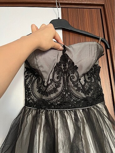 Bershka Siyah mini elbise