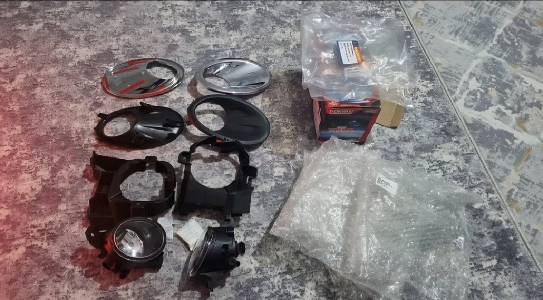 Siyah ve Gri Araç Far Aksesuar Seti - Görsel 2