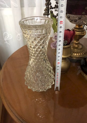 Beden VİNTAGE KESME CAM VAZO