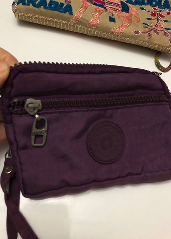 Mor 3 gözlü Fermuarlı Cüzdan - Görsel 5