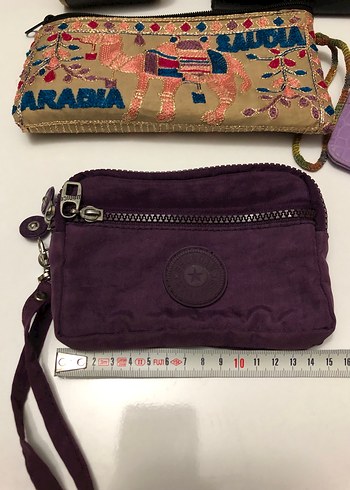 Mor 3 gözlü Fermuarlı Cüzdan - Görsel 2