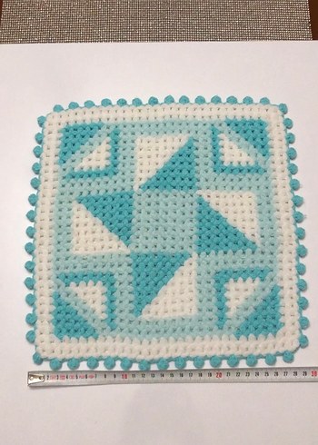 Pastel Mavi Örgü Banyo Lifi - Görsel 3